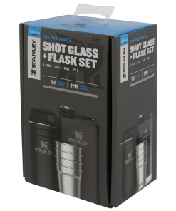 STANLEY ADVENTURE PRE-PARTY SHOT GLASS + FLASK SET Insulated Bottles & Tumblers