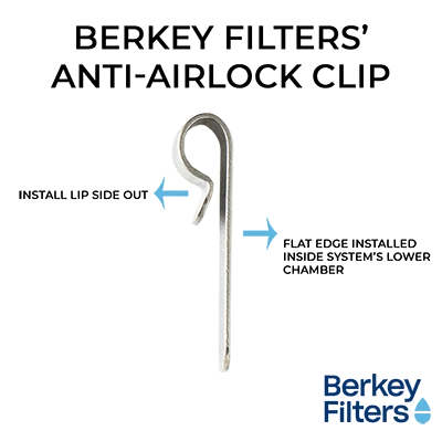 Water Berkey Anti-airlock Clip 1 Water Berkey Anti-airlock Clip