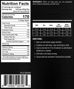 Entrees Ready Hour Long Grain White Rice #10 Can