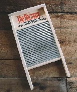 Home, Farm & Garden Canadian Woodenware Harmony Metal Washboard