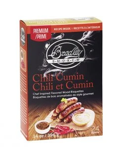 Bradley Bisquettes Bradley Smoker Wood Bisquettes, Premium Chili Cumin Flavor 24pk