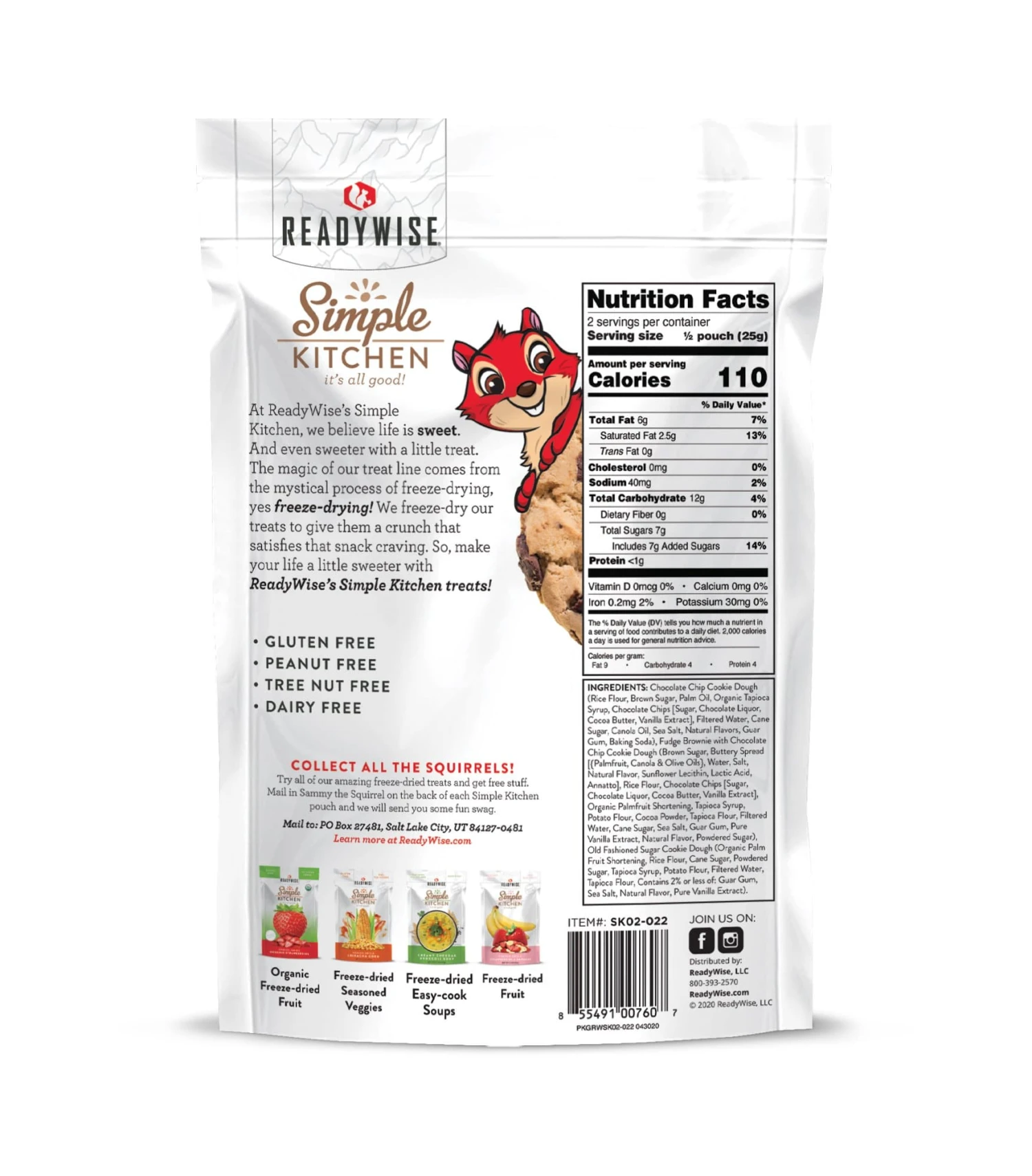 ReadyWise Simple Kitchen Sweet Treat Variety Pack 6 ReadyWise Simple Kitchen Sweet Treat Variety Pack