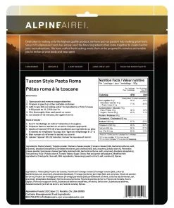 AlpineAire Tuscan Style Pasta Roma Backpacking Meals