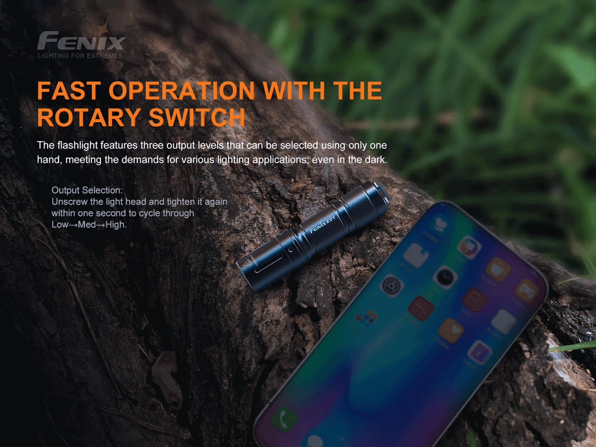 Fenix E01 V2.0 100 Lumens AAA Flashlight Flashlights 6 Fenix E01 V2.0 100 Lumens AAA Flashlight Flashlights