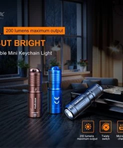 Fenix E02R Rechargeable 200 Lumen Keychain Light