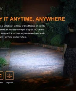 Fenix E02R Rechargeable 200 Lumen Keychain Light