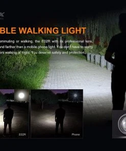 Fenix E02R Rechargeable 200 Lumen Keychain Light