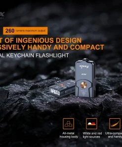 FENIX E03R 260 LUMENS KEYCHAIN FLASHLIGHT Flashlights