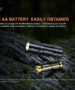 FENIX E12 V2.0 160 LUMENS AA EDC FLASHLIGHT