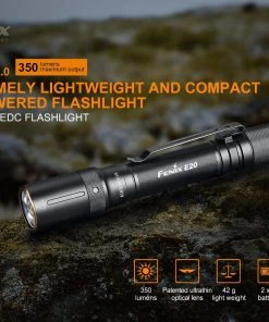Flashlights FENIX E20 V2.0 350 LUMENS EDC FLASHLIGHT 29 Flashlights FENIX E20 V2.0 350 LUMENS EDC FLASHLIGHT