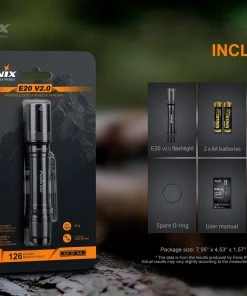 Flashlights FENIX E20 V2.0 350 LUMENS EDC FLASHLIGHT 17 Flashlights FENIX E20 V2.0 350 LUMENS EDC FLASHLIGHT
