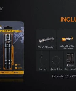 Flashlights FENIX E35 V3.0 3000 LUMENS RECHARGEABLE FLASHLIGHT