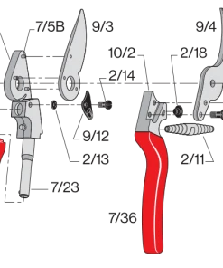 FELCO 10 Left-Handed Ergonomic Pruning Shear