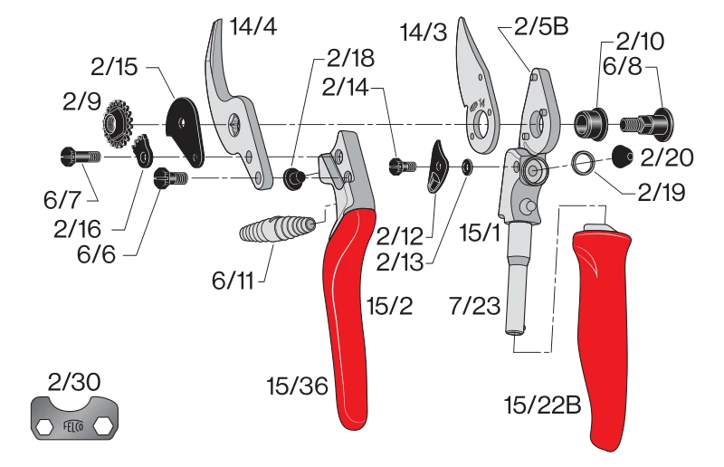 FELCO 15 Compact Pruning Shear Home, Farm & Garden 3 FELCO 15 Compact Pruning Shear Home, Farm & Garden