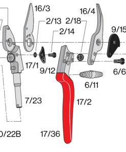 FELCO 17 Left-Handed Compact Pruning Shear Home, Farm & Garden