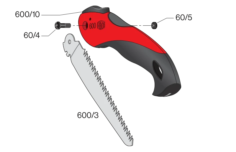 Hand Saws FELCO 600 Folding Pruning Saw 16 Cm / 6.3 Inch Blade 4 Hand Saws FELCO 600 Folding Pruning Saw 16 Cm / 6.3 Inch Blade