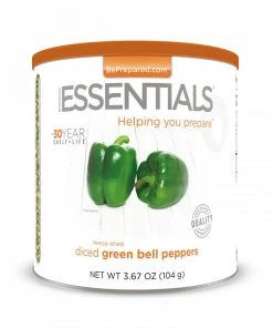 Emergency Essentials Freeze Dried Green Bell Pepper Dices - Large Can