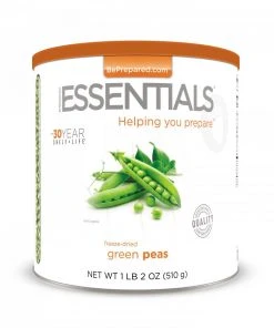 Emergency Essentials Freeze-Dried Green Peas Large Can