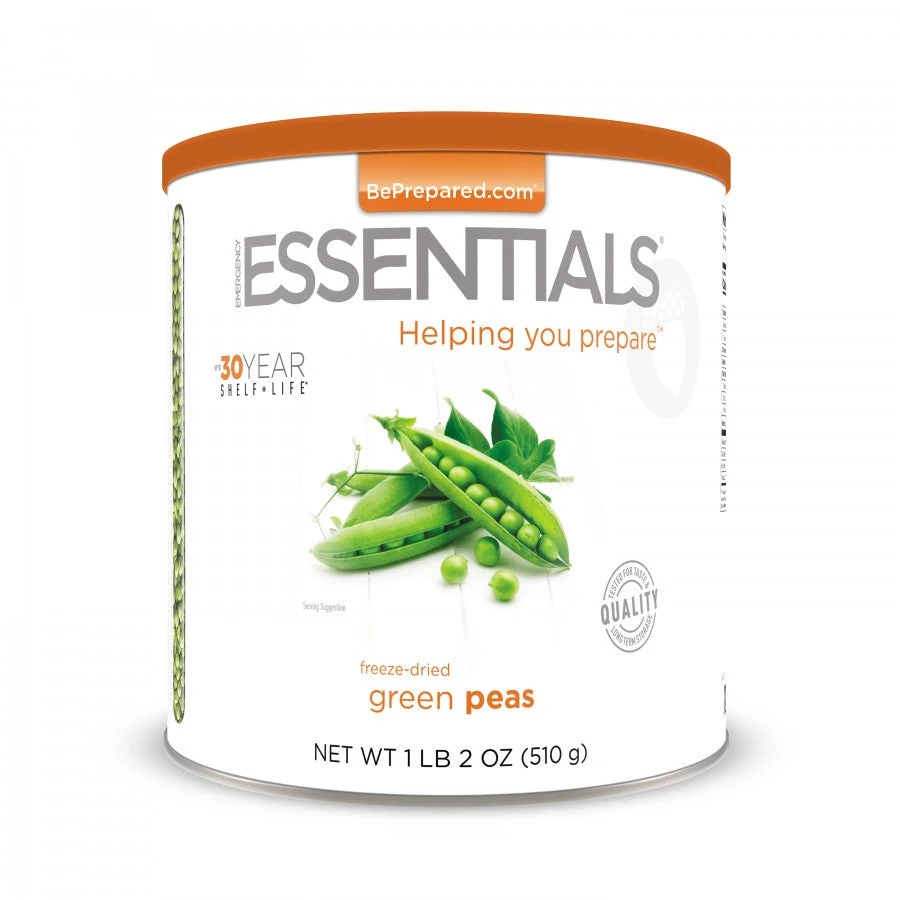 Emergency Essentials Freeze-Dried Green Peas Large Can 1 Emergency Essentials Freeze-Dried Green Peas Large Can