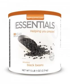 Food & Food Storage Emergency Essentials Black Beans Large Can