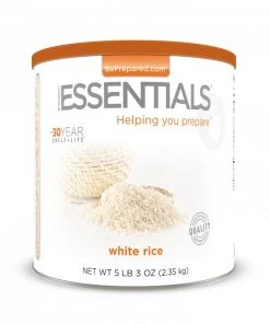 Emergency Essentials White Rice Large Can Food & Food Storage