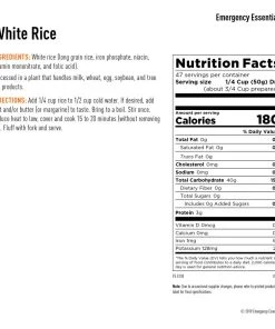 Emergency Essentials White Rice Large Can Food & Food Storage