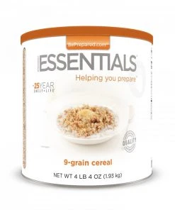 Food & Food Storage Emergency Essentials 9-Grain Cereal - Large Can
