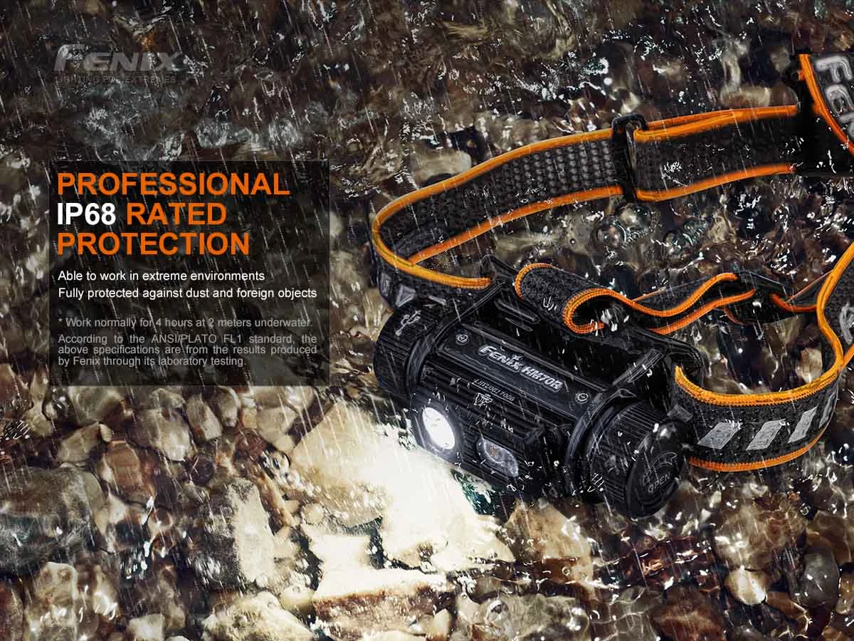 Headlamps FENIX HM70R RECHARGEABLE HEADLAMP 15 Headlamps FENIX HM70R RECHARGEABLE HEADLAMP