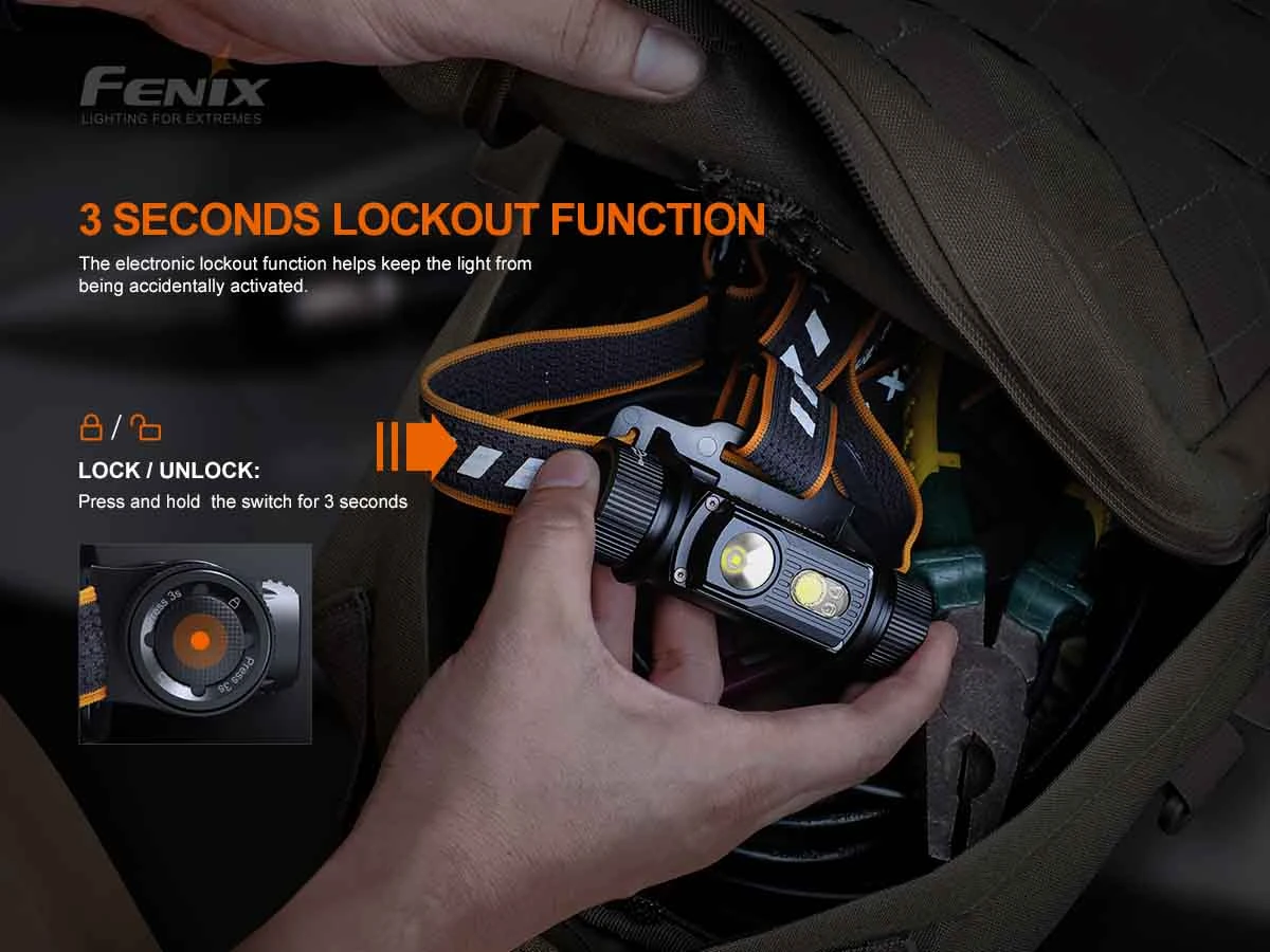 Headlamps FENIX HM70R RECHARGEABLE HEADLAMP 11 Headlamps FENIX HM70R RECHARGEABLE HEADLAMP