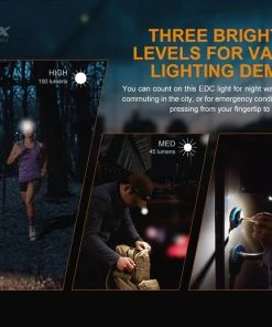 Fenix E-Lite 150 Lumens Multipurpose Mini Flashlight