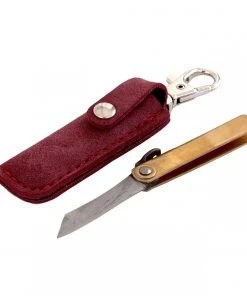 Mini Gyokucho Higo Folding Knife With Keychain Case