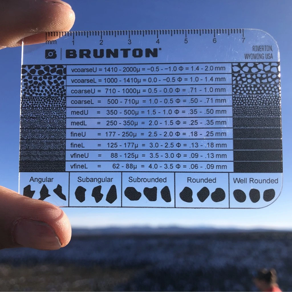 Navigation Cards BRUNTON GRAIN SIZE CARD 2 Navigation Cards BRUNTON GRAIN SIZE CARD