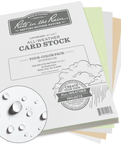 Rite In The Rain Weatherproof Card Stock, 8.5 In. X 11 In. Multicolour Waterproof Notebooks