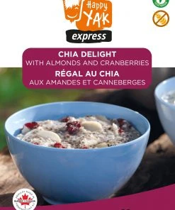 Happy Yak Chia Delight With Almonds And Cranberries