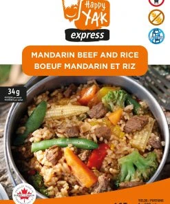 HAPPY YAK MANDARIN BEEF AND RICE Food & Food Storage