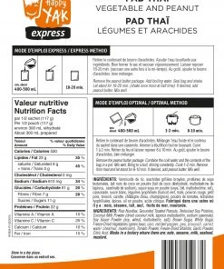 Happy Yak Pad Thai, Vegetable And Peanut Food & Food Storage