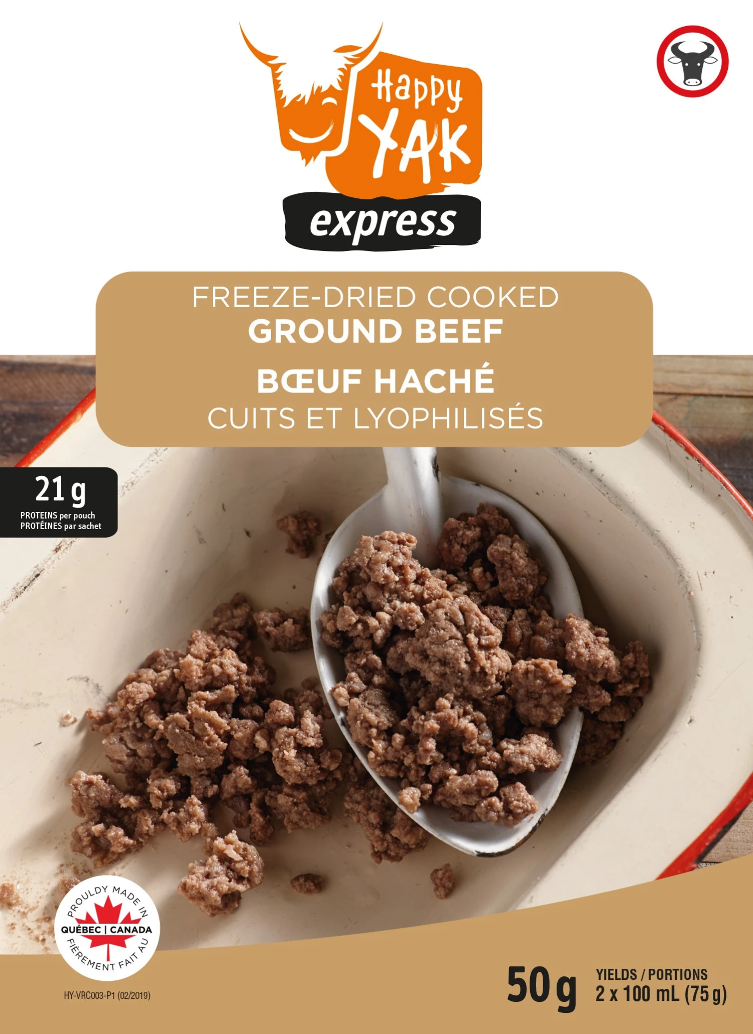 Food & Food Storage HAPPY YAK COOKED GROUND BEEF 1 Food & Food Storage HAPPY YAK COOKED GROUND BEEF