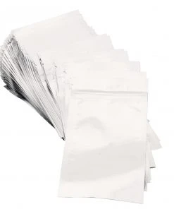 IMPAK 3.5" X 6.75" Mylar Pouch With ZipSeal 100 Pack 4.3mil Food & Food Storage