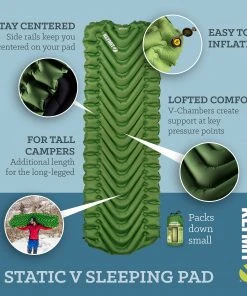 Klymit Static V Sleeping Pad - Long Camping & Hunting 14 Klymit Static V Sleeping Pad - Long Camping & Hunting