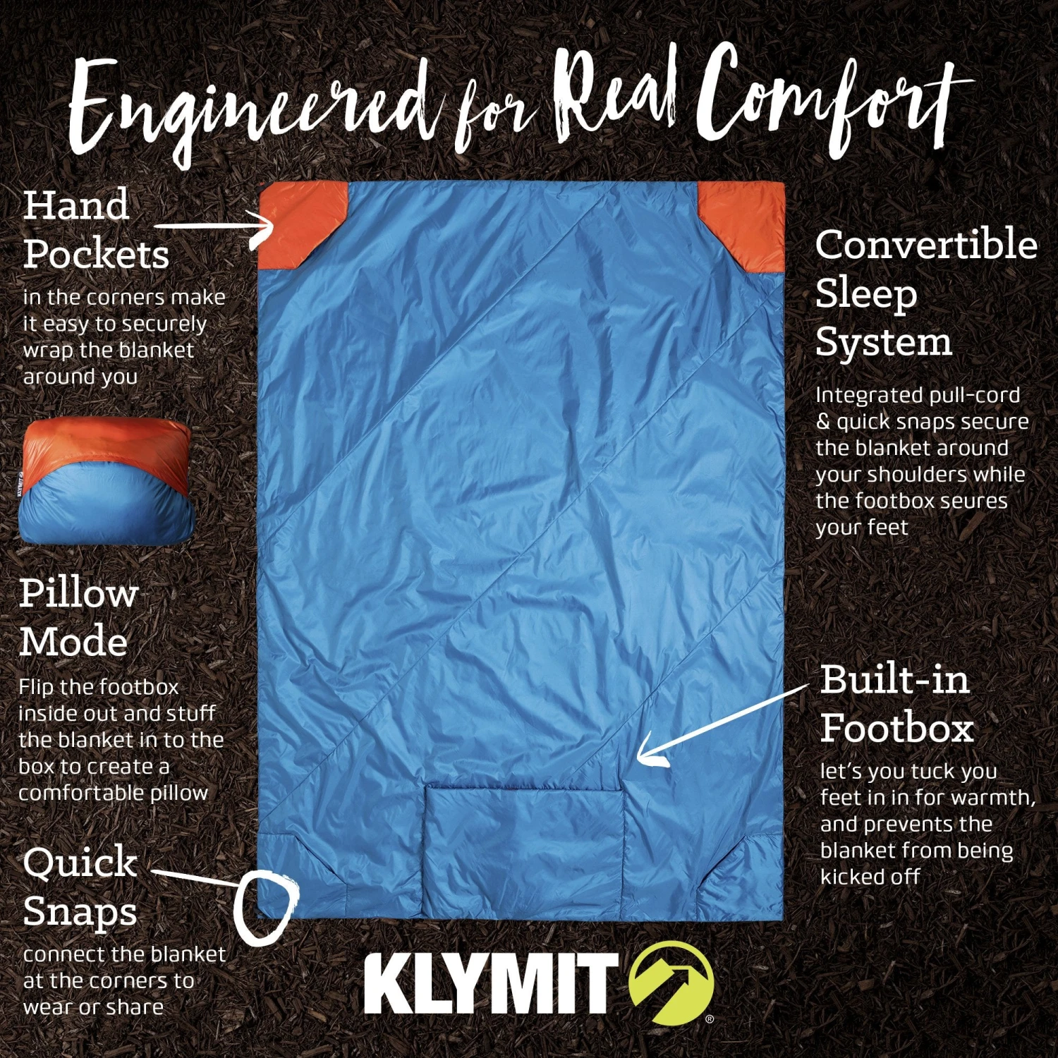 Blankets Klymit Versa Blanket 5 Blankets Klymit Versa Blanket