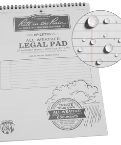 Rite In The Rain Weatherproof Legal Pad, 8.5 In. X 11 In.