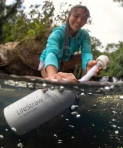 LifeStraw Go Stainless Steel Filter Bottle 24oz Water