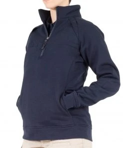 FIRST TACTICAL WOMEN'S COTTON JOB SHIRT QUARTER ZIP