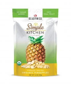 ReadyWise Food & Food Storage Simple Kitchen Organic Freeze-Dried Pineapples - 6 Pack