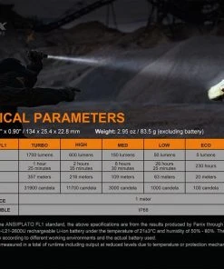 FENIX PD35 V3.0 1700 LUMENS RECHARGEABLE FLASHLIGHT