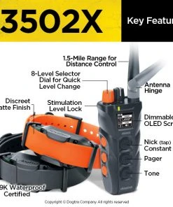 DOGTRA 3502X 2-DOG TRAINING SYSTEM