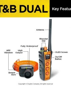 Dogs Dogtra T&B Dual 1-Dog Training And Beeper System