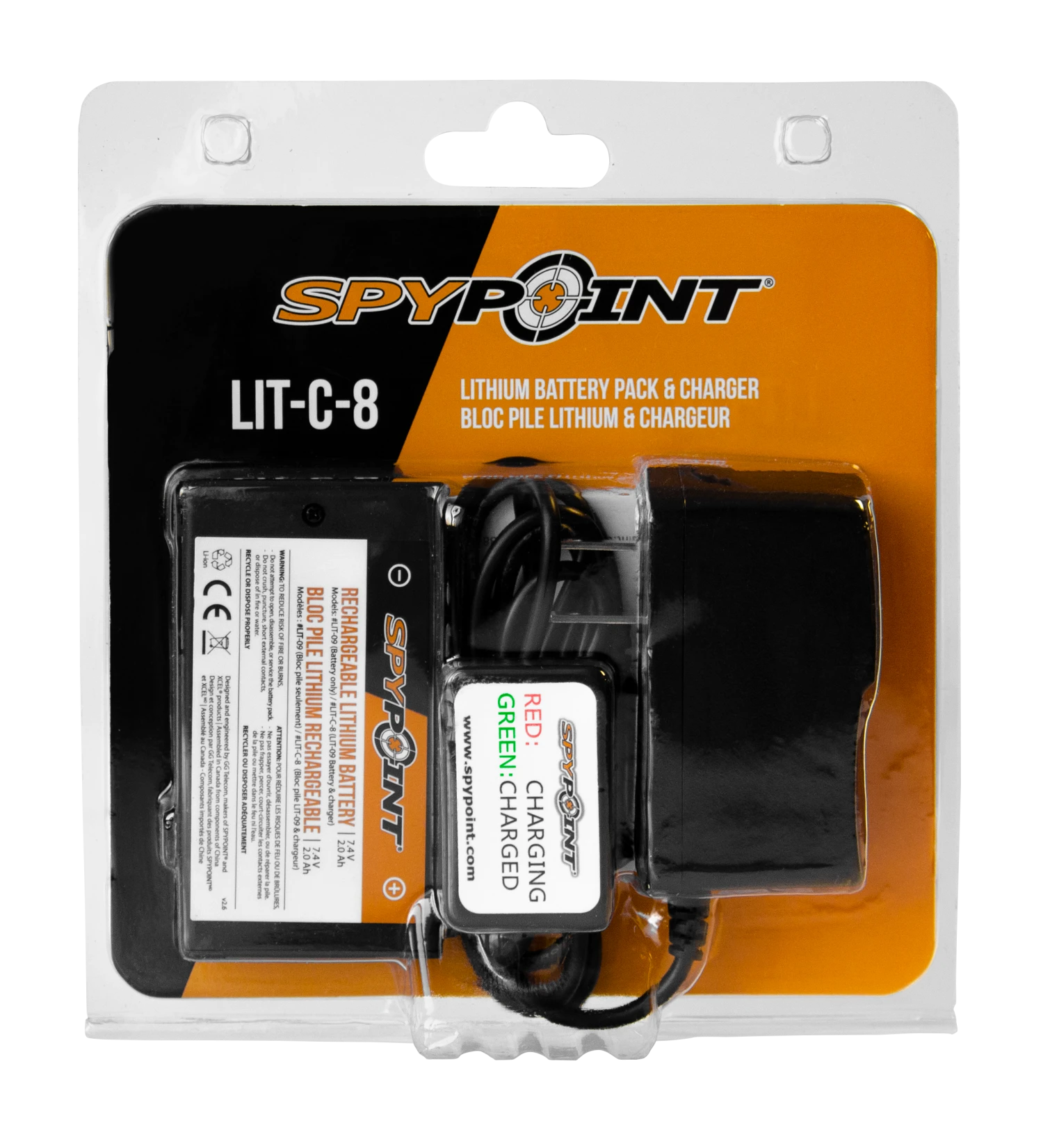 SPYPOINT LITHIUM BATTERY PACK AND CHARGER 2 SPYPOINT LITHIUM BATTERY PACK AND CHARGER