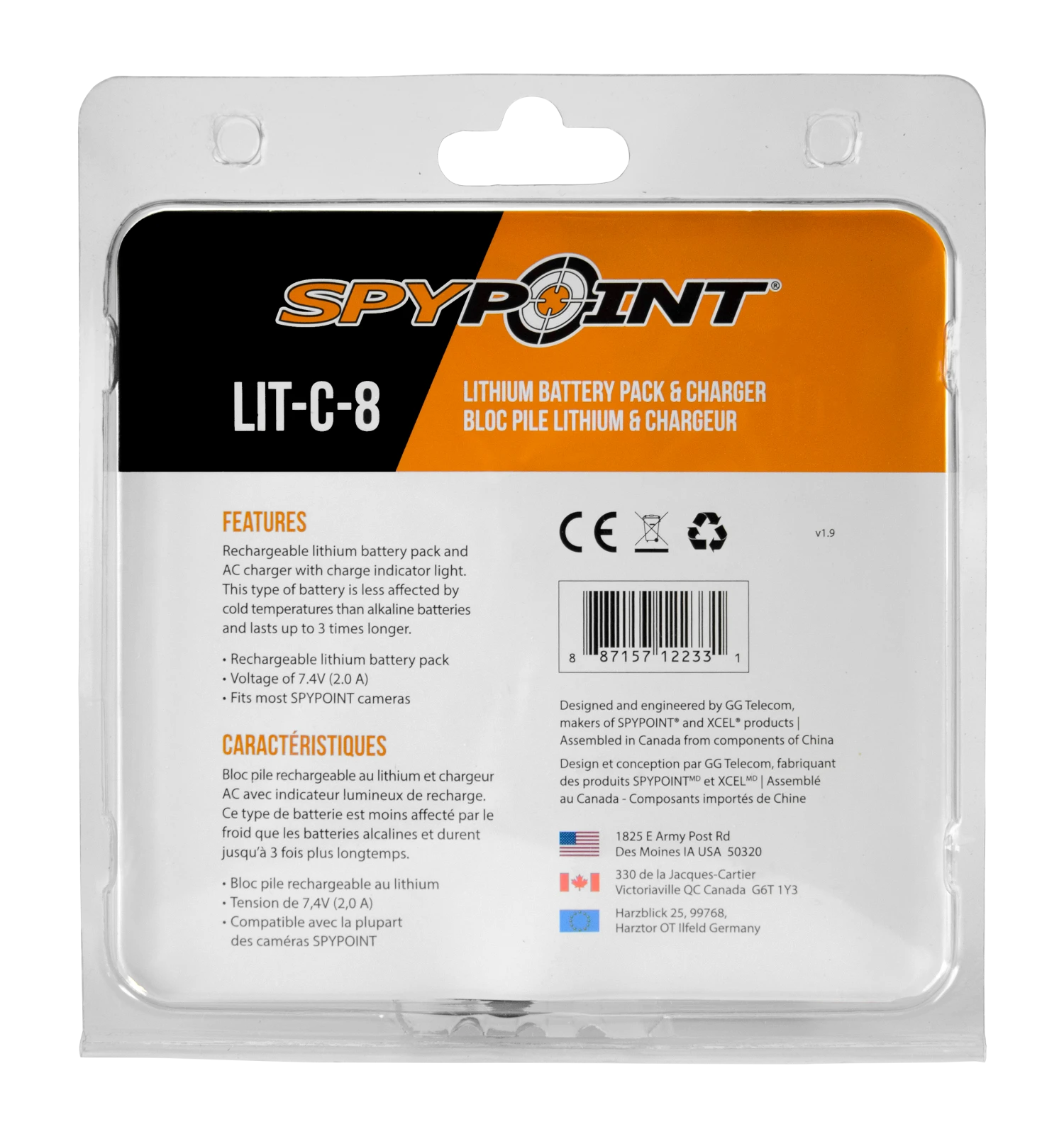 SPYPOINT LITHIUM BATTERY PACK AND CHARGER 3 SPYPOINT LITHIUM BATTERY PACK AND CHARGER