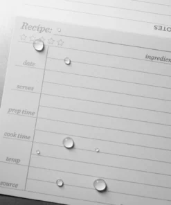 Rite In The Rain Weatherproof Recipe Cards, 6 In. X 5 In.
